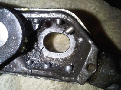 Miejsce pęknięcia odlewu